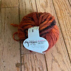 1 Ball Trendsetter Yarns Illusion Wool Blend Yarn - Color 969 Browns - 85 yds